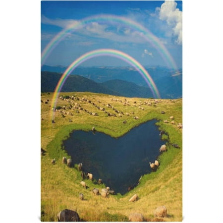 Heart Lakes Mountains Dish Towels Set of 1 Rainbow Landscape Washable Tea Towels Dishcloths Lint-Free 18x28 Inch Fast Drying for Home Kitchen Clean
Heart Lakes Mountains Dish Towels Set of 1 Rainbow Landscape Washable Tea Towels Dishcloths Lint-Free 18x28 Inch Fast Drying for Home Kitchen Clean