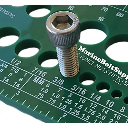 Marine Bolt Supply Nut Bolt & Screw Gauge (Standard & Metric) (Coarse & Fine) Diameter Length & Thread Pitch (Green)
Marine Bolt Supply Nut Bolt & Screw Gauge (Standard & Metric) (Coarse & Fine) Diameter Length & Thread Pitch (Green)