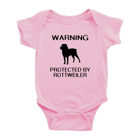 Warning: Protected by A Rottweiler Dog Funny Baby Rompers Infant Clothes (Pink 18-24 Months)
Warning: Protected by A Rottweiler Dog Funny Baby Rompers Infant Clothes (Pink 18-24 Months)