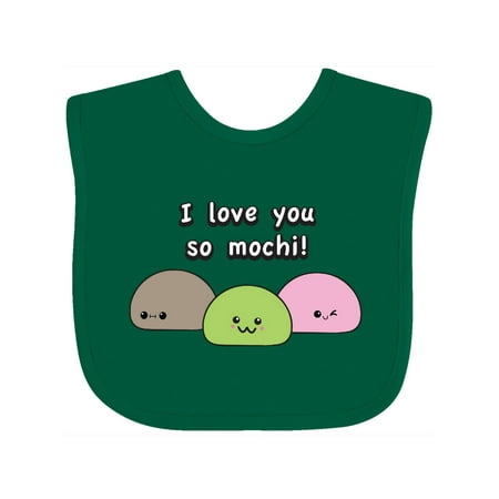 Inktastic I love you so mochi Gift Baby Boy or Baby Girl Bib