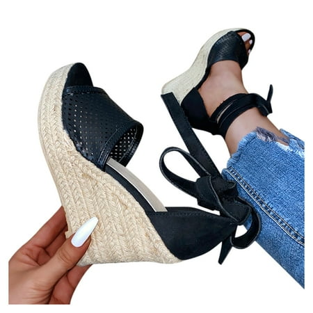 Aayomet Women S Slippers Women s Wedge Sandals With Pearls Across The Top Platform Sandals High Heels Black 7.5
Aayomet Women S Slippers Women s Wedge Sandals With Pearls Across The Top Platform Sandals High Heels Black 7.5