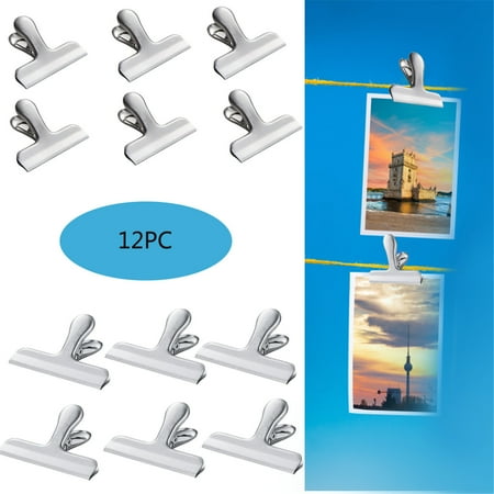 3 Inch Medium Stainless Steel Sealing Clip Food Preservation Sealing Clip 12PC