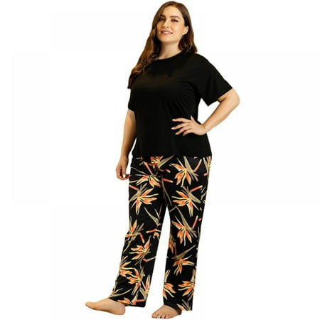 Women s Pajama Set Short Sleeve and Long Pants Two-Piece Sleepwear Soft Pjs Loungewear Set
Women s Pajama Set Short Sleeve and Long Pants Two-Piece Sleepwear Soft Pjs Loungewear Set