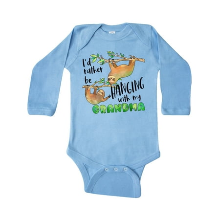 Inktastic Id Rather Be Hanging with my Grandma- Cute Sloths Gift Baby Boy or Baby Girl Long Sleeve Bodysuit
Inktastic Id Rather Be Hanging with my Grandma- Cute Sloths Gift Baby Boy or Baby Girl Long Sleeve Bodysuit