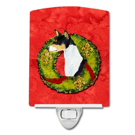 Caroline s Treasures SS4201CNL Basenji Cristmas Wreath Ceramic Night Light 6x4x3 multicolor
Caroline s Treasures SS4201CNL Basenji Cristmas Wreath Ceramic Night Light 6x4x3 multicolor