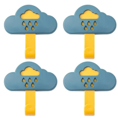 GIFZES 4Pcs/Set Hanging Hook Punch-free Load Bearing Rain Cloud Pattern Self Adhesive Hanger Hook
GIFZES 4Pcs/Set Hanging Hook Punch-free Load Bearing Rain Cloud Pattern Self Adhesive Hanger Hook