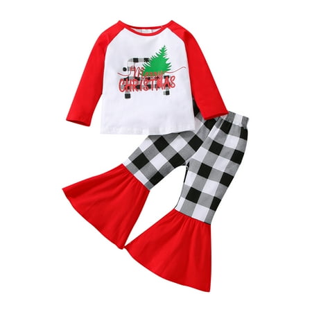Baby Girls Christmas 2Pcs Outfit Sets Long Sleeve Patchwork Tops + Plaid/Leopard Print Flared Pants
Baby Girls Christmas 2Pcs Outfit Sets Long Sleeve Patchwork Tops + Plaid/Leopard Print Flared Pants