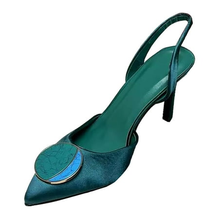 High Heels for Women Women S Fashion Spring And Autumn New Products Thin Heel Round Buckle Elastic Belt High Heeled Shoes High Heels Pu Green 39
High Heels for Women Women S Fashion Spring And Autumn New Products Thin Heel Round Buckle Elastic Belt High Heeled Shoes High Heels Pu Green 39