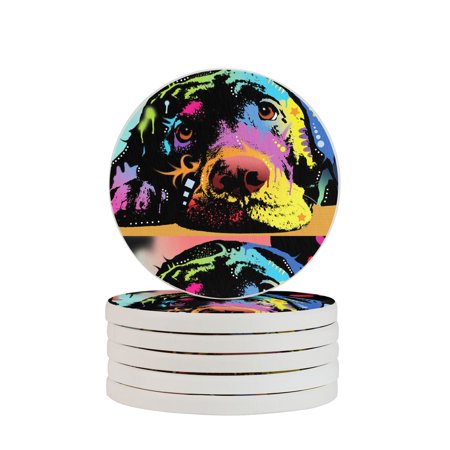 Circular Drink Coasters Set Dog Lying On The Table Thinking Beautiful Home Decor Diatomite Heat-Resistant Diatomite Protect Table Countertop
Circular Drink Coasters Set Dog Lying On The Table Thinking Beautiful Home Decor Diatomite Heat-Resistant Diatomite Protect Table Countertop