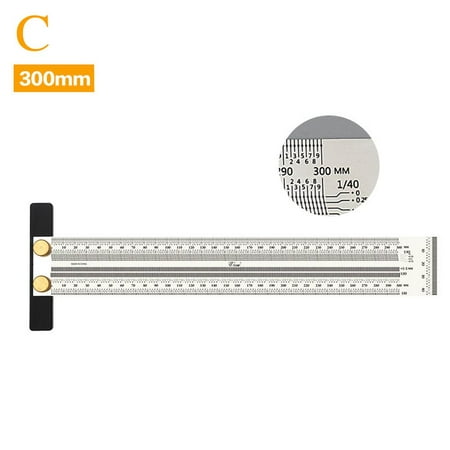 Ultra Precision Marking Ruler T Type Square Woodworking Scriber Measuring H0J7
Ultra Precision Marking Ruler T Type Square Woodworking Scriber Measuring H0J7
