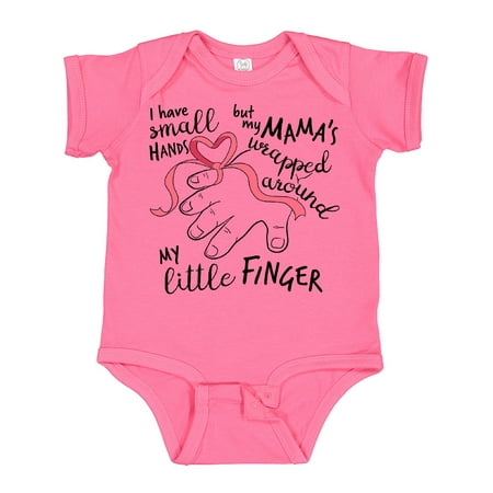 Inktastic I Have Small Hands but My Mamas Wrapped Around My Little Finger Gift Baby Boy or Baby Girl Bodysuit
Inktastic I Have Small Hands but My Mamas Wrapped Around My Little Finger Gift Baby Boy or Baby Girl Bodysuit