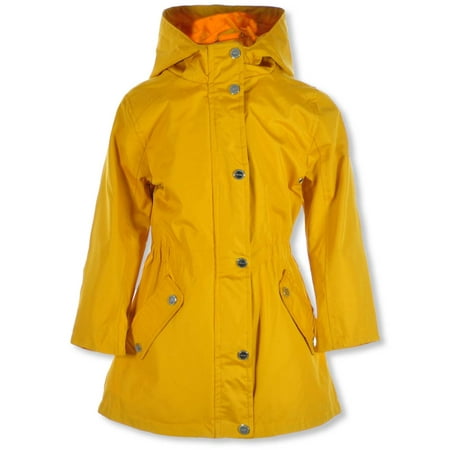 Urban Republic Girls Techno Trench Anorak - mustard 3t (Toddler)