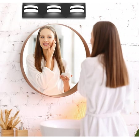 4 Light Bathroom Vanity Light Fixtures with Light 18W Matte Black Dimmable Modern Vanity Light Over Mirror 5500K 1260LM LED Bathroom Vanity Wall Lamp for Bathroom Above Mirror
4 Light Bathroom Vanity Light Fixtures with Light 18W Matte Black Dimmable Modern Vanity Light Over Mirror 5500K 1260LM LED Bathroom Vanity Wall Lamp for Bathroom Above Mirror