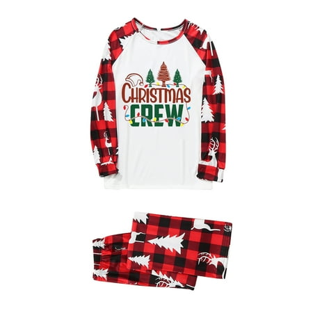 Christmas Pajamas Cartoon Letter Printed Home Suit Seasonal Long Sleeves Pullover Family Sleepwear for Party Holiday New
Christmas Pajamas Cartoon Letter Printed Home Suit Seasonal Long Sleeves Pullover Family Sleepwear for Party Holiday New