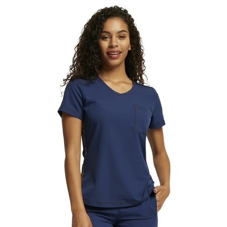 Dickies Dynamix Women Scrubs Top Rounded V-Neck DK739