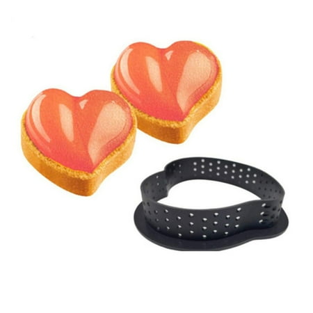 TKing Fashion Ring Mold Cake Tool French Dessert Baking Tray Cutter Round Decoration Tool - Black
TKing Fashion Ring Mold Cake Tool French Dessert Baking Tray Cutter Round Decoration Tool - Black