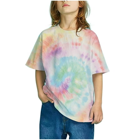 XMMSWDLA Sales Clearance Tops for Girls Girls Casual Loose Tshirt Short Sleeve Cartoon Pattern Tops Child Crewneck Summer Outfit Gradient Print Tops
XMMSWDLA Sales Clearance Tops for Girls Girls Casual Loose Tshirt Short Sleeve Cartoon Pattern Tops Child Crewneck Summer Outfit Gradient Print Tops