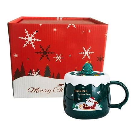 Christmas Themed Coffee Mugs Decorative with Handle and Lid 430ml Drinks Tea Santa
Christmas Themed Coffee Mugs Decorative with Handle and Lid 430ml Drinks Tea Santa