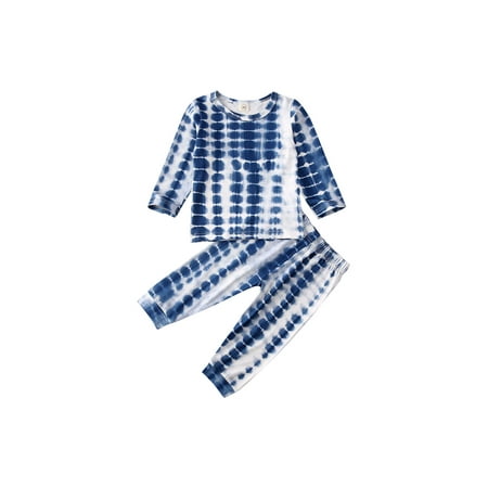 Woshilaocai Toddler Infant Baby Girl Boy Clothes Long Sleeve Tie Dyeing T-Shirt Pullover Top Elastic Pants 2Pcs Set
Woshilaocai Toddler Infant Baby Girl Boy Clothes Long Sleeve Tie Dyeing T-Shirt Pullover Top Elastic Pants 2Pcs Set