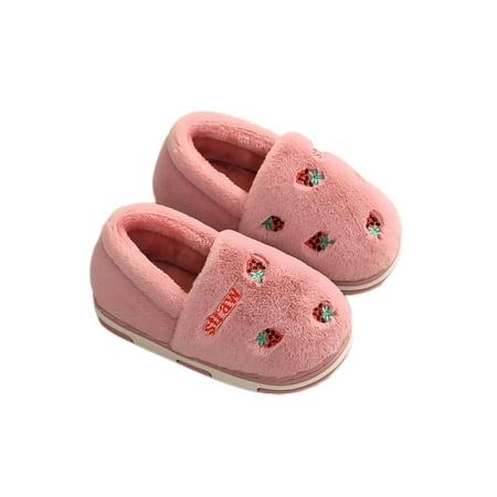 Lacyhop Kids Warm Slippers Memory Foam Plush Slipper Cartoon House Shoes Indoor Cute Bootie Lightweight Closed Toe Shoe Fruit Dark Pink 9.5-10
Lacyhop Kids Warm Slippers Memory Foam Plush Slipper Cartoon House Shoes Indoor Cute Bootie Lightweight Closed Toe Shoe Fruit Dark Pink 9.5-10