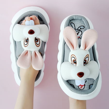 Women‘s Cartoon Cute Rabbit Slippers Open Toe Platform Comfy Flat Home Slides Women‘s Indoor & Outdoor Cozy Shoes
Women‘s Cartoon Cute Rabbit Slippers Open Toe Platform Comfy Flat Home Slides Women‘s Indoor & Outdoor Cozy Shoes