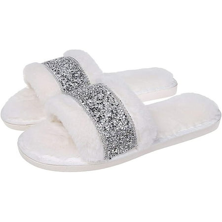 CoCopeaunt Women s slippers Plush slippers Winter slippers Open-toed slippers Warm slippers Diamond slippers Home slippers
CoCopeaunt Women s slippers Plush slippers Winter slippers Open-toed slippers Warm slippers Diamond slippers Home slippers