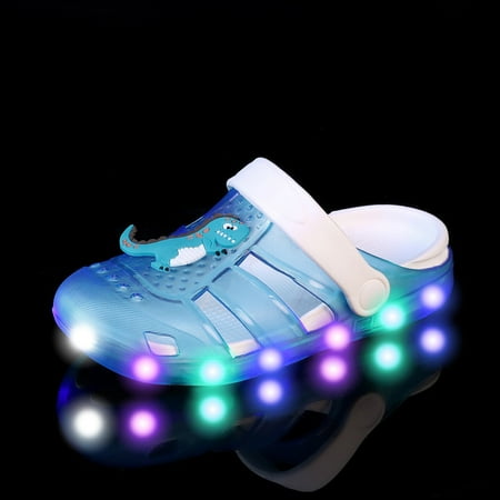 Girls Boys Luminous Clogs Cartoon Dinosaur Comfortable Lightweight Beach Shoes For Kids Children
Girls Boys Luminous Clogs Cartoon Dinosaur Comfortable Lightweight Beach Shoes For Kids Children