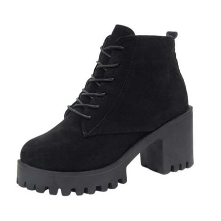 Stamzod Clearance Women s Winter Flock Boots Chunky Heel High Heel Short Boots Round-Toe Side Zipper Boots
Stamzod Clearance Women s Winter Flock Boots Chunky Heel High Heel Short Boots Round-Toe Side Zipper Boots
