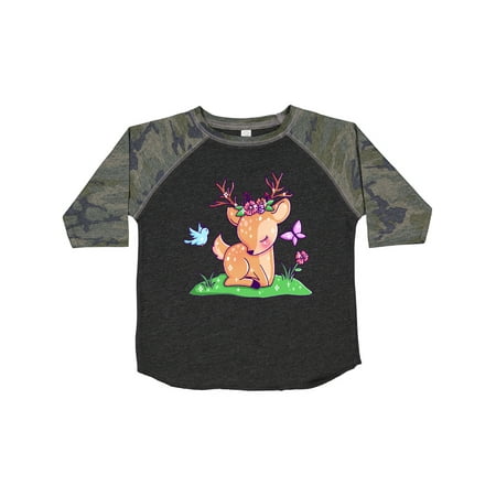 Inktastic Cute Baby Deer with Butterfly Bird and Flowers Gift Toddler Boy or Toddler Girl T-Shirt
Inktastic Cute Baby Deer with Butterfly Bird and Flowers Gift Toddler Boy or Toddler Girl T-Shirt
