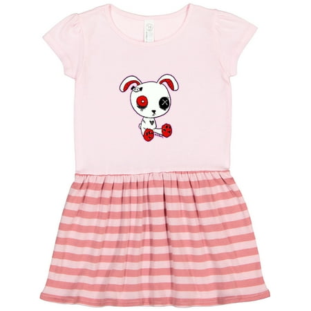 Inktastic Goth Bunny Gift Toddler Girl Dress