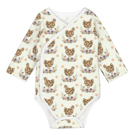 Matuu Flower Chicken for Baby Long-Sleeve Bodysuit Soft Cotton Comfortable and Breathable Perfect for Newborns and Infants
Matuu Flower Chicken for Baby Long-Sleeve Bodysuit Soft Cotton Comfortable and Breathable Perfect for Newborns and Infants