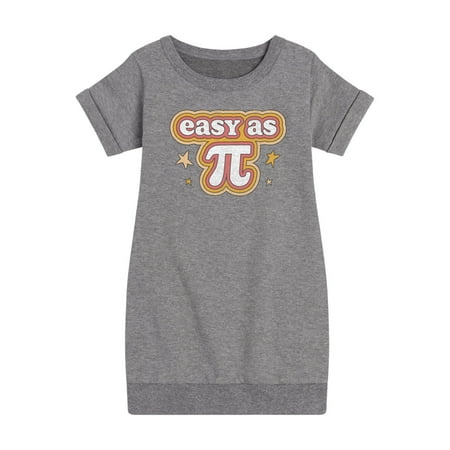 Instant Message - Easy As Pi - Toddler & Youth Girls Fleece Dress