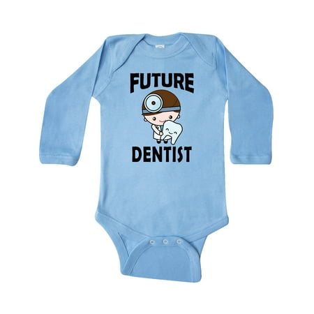 Inktastic Future Dentist Cute Boys Gift Baby Boy Long Sleeve Bodysuit