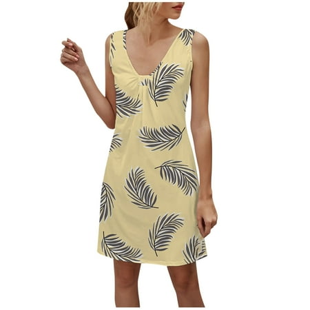 Dresses for Women 2022 Black Dress Women s Sleeveless V-Neck Printed Bow-Knot Dress on Clearance Dresses for Women Wedding Dress Maxi Dress White Dress Flower Girl Dress Yellow L
Dresses for Women 2022 Black Dress Women s Sleeveless V-Neck Printed Bow-Knot Dress on Clearance Dresses for Women Wedding Dress Maxi Dress White Dress Flower Girl Dress Yellow L