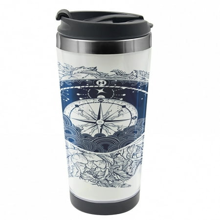 Adventure Travel Mug Antique Sea Compass Steel Thermal Cup 16 oz by Ambesonne
Adventure Travel Mug Antique Sea Compass Steel Thermal Cup 16 oz by Ambesonne