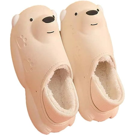 CoCopeaunt Women Men Fluffy Fur Lining Soft Cozy House Slippers Trendy Cute Bear Anti-skip Shoes Indoor Outdoor
CoCopeaunt Women Men Fluffy Fur Lining Soft Cozy House Slippers Trendy Cute Bear Anti-skip Shoes Indoor Outdoor