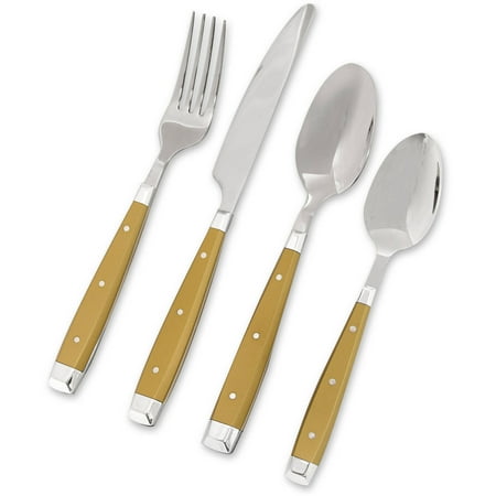 Better Homes and Gardens Ivana 16-Piece Flatware Set, Copper