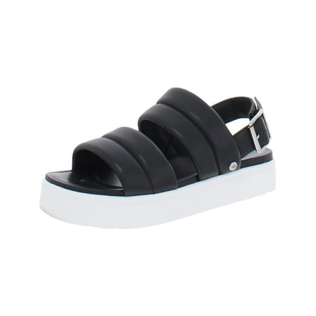 Ugg Womens Zayne Leather Adjustable Slingback Sandals