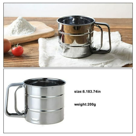 Flour Sieve Stainless Steel Flour Sieve Cup Powder Fine Mesh Sifter Cup Dessert Baking Sieve Cup Handheld Flour Strainer Cup Kitchen Gadget
Flour Sieve Stainless Steel Flour Sieve Cup Powder Fine Mesh Sifter Cup Dessert Baking Sieve Cup Handheld Flour Strainer Cup Kitchen Gadget