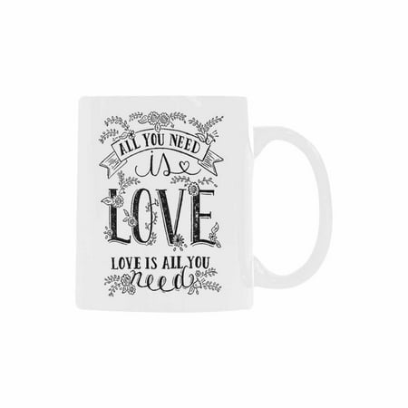 SUNENAT Funny Saying Ceramic White Coffee Mugs 15 Fl Oz All you need is love love is all you need Coffee Mug
SUNENAT Funny Saying Ceramic White Coffee Mugs 15 Fl Oz All you need is love love is all you need Coffee Mug