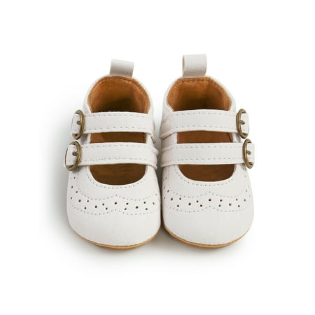 Rotosw Baby Girls Crib Shoes Prewalker Princess Dress Shoe Comfort Flats Lightweight First Walkers Party Double Buckle White 6C
Rotosw Baby Girls Crib Shoes Prewalker Princess Dress Shoe Comfort Flats Lightweight First Walkers Party Double Buckle White 6C