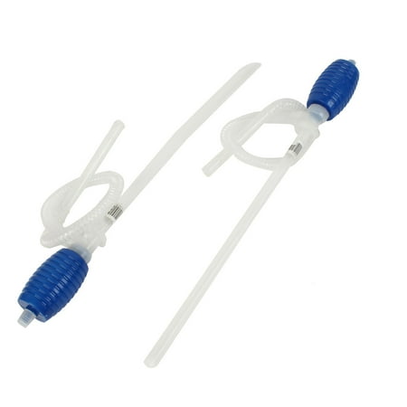 siphon transfer clear water fluid pump oil hand operated gasoline pcs pieces hose uxcell