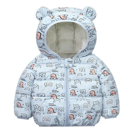 ZHUASHUM Toddler Kids Baby Boys Girls Winter Warm Cartoon Print Down Jacket Coats Bear Ears Hooded Padded Outwear
ZHUASHUM Toddler Kids Baby Boys Girls Winter Warm Cartoon Print Down Jacket Coats Bear Ears Hooded Padded Outwear