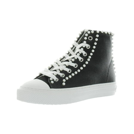 Stuart Weitzman Womens Ollie Beaded Lace-up Casual and Fashion Sneakers