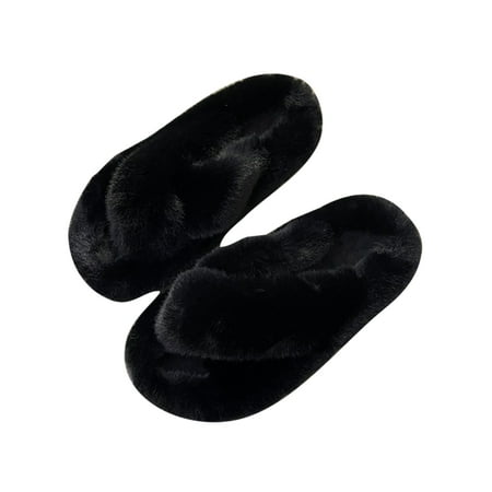 Lacyhop Ladies Indoor Outdoor Cross-strap Open Toe House Slipper Women s Bedroom Lightweight Flat Fluffy Slides Fashion Winter Warm Fuzzy Slippers
Lacyhop Ladies Indoor Outdoor Cross-strap Open Toe House Slipper Women s Bedroom Lightweight Flat Fluffy Slides Fashion Winter Warm Fuzzy Slippers