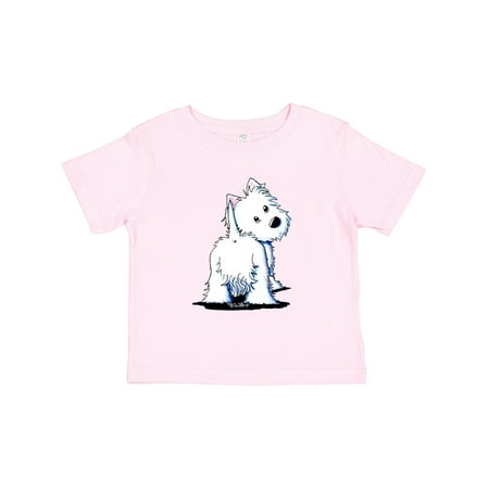 Inktastic Fluffy Butt Westie Gift Toddler Boy or Toddler Girl T-Shirt