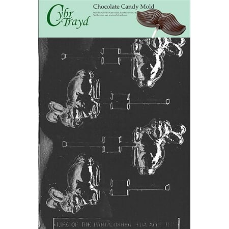Cybrtrayd Life of the Party E188 Bunny with Bow Lolly Easter Chocolate Candy Mold in Sealed Protective Poly Bag Imprinted with Copyrighted Cybrtrayd Molding Instructions
Cybrtrayd Life of the Party E188 Bunny with Bow Lolly Easter Chocolate Candy Mold in Sealed Protective Poly Bag Imprinted with Copyrighted Cybrtrayd Molding Instructions