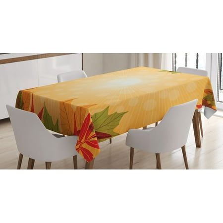 Harvest Tablecloth Striped Dotted Background and Vibrant Maple Aspen Oak Leaves Seasonal Nature Rectangular Table Cover for Dining Room Kitchen 60 X 90 Inches Red Green Orange by Ambesonne
Harvest Tablecloth Striped Dotted Background and Vibrant Maple Aspen Oak Leaves Seasonal Nature Rectangular Table Cover for Dining Room Kitchen 60 X 90 Inches Red Green Orange by Ambesonne