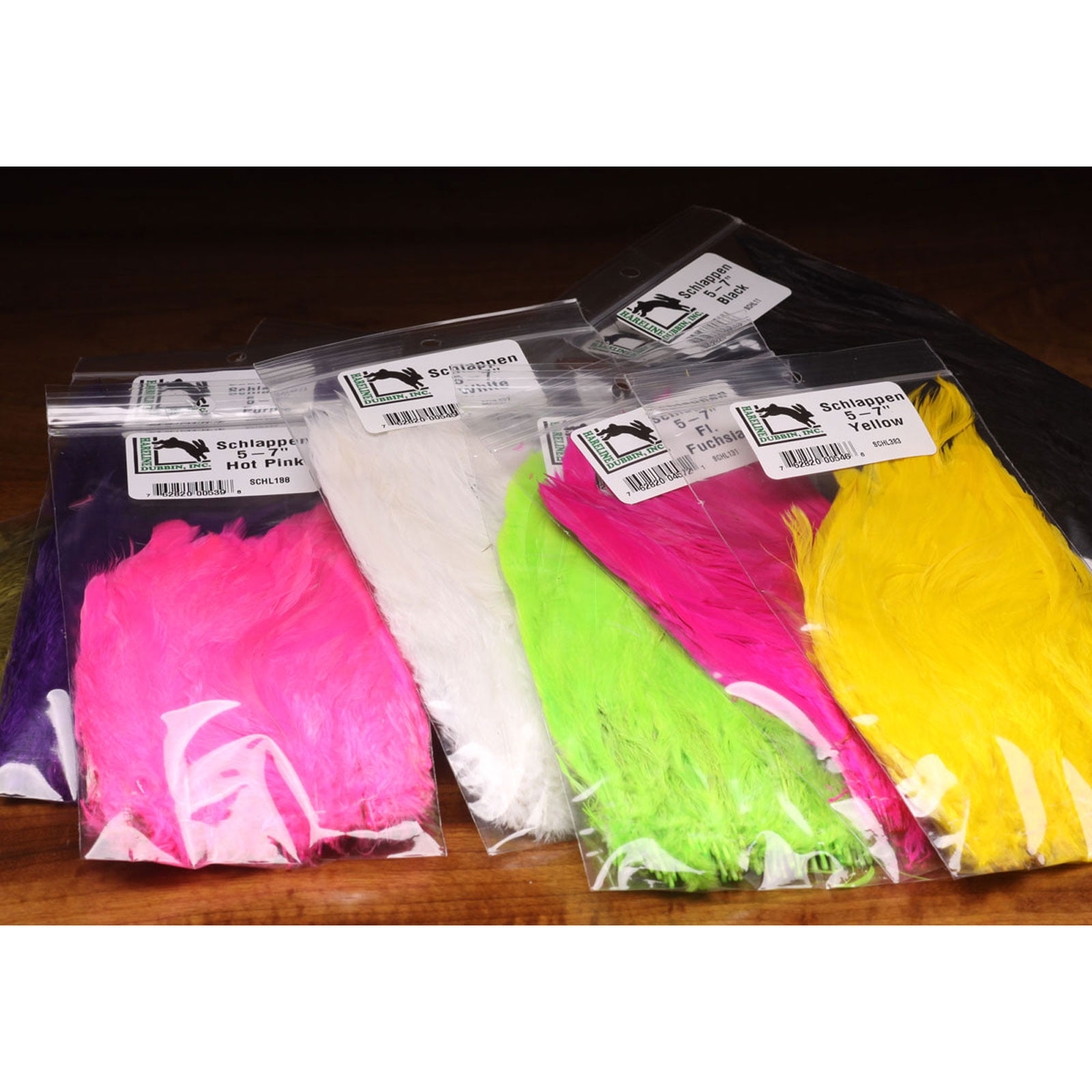 Hareline Schlappen Feathers All Colors 