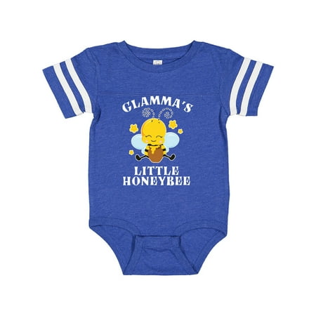 Inktastic Cute Bee Glamma s Little Honeybee with Stars Gift Baby Boy or Baby Girl Bodysuit